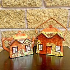Cottage Price Cottage Ware Tea Pot And Butter Dish Kensington British Made VGC