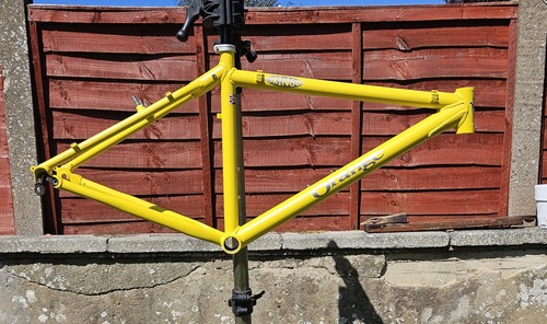 Orange gringo retro mtb frame - retro,