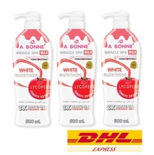 3 x A BONNE’ Lotion Miracle Spa Milk Tomato Extract Collagen Moisturizing 500ml