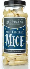 White Chocolate Mice Sweet Jar