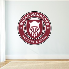 Wigan Warriors Rugby Club Crest Wall Sticker Decal Vinyl Poster Print