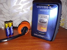 SERVICED Vintage Sony Walkman Blue WM-FX171 NEW BELT Personal Cassette Player