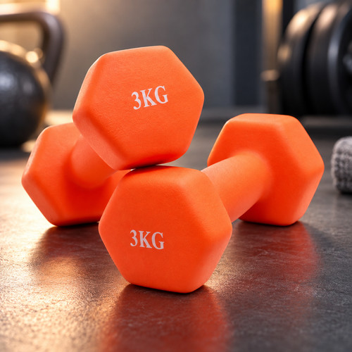 3kg neoprene dumbbells - 3kg,