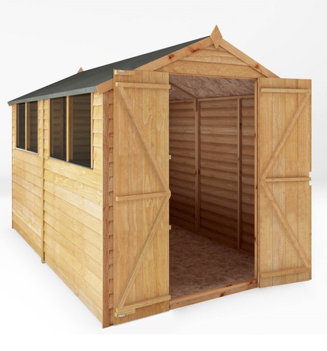 10x6 wooden garden shed - wooden,