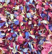 Natural Biodegradable Wedding Confetti Red Rose Mix Petals, Dried Vintage Flower