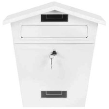 New large steel post box - new,