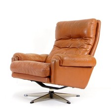 Retro Vintage Danish Leather