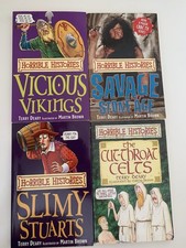Terry Deary Horrible Histories Set of 4 Books Paperback Job Lot Bundle