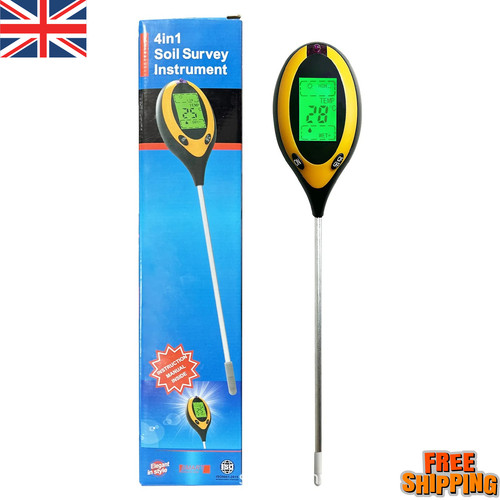 Digital soil ph tester - 4-in-1,