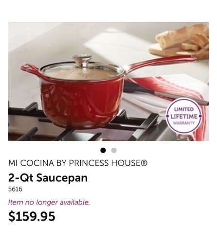 Princess house cast iron - iron, 2-qt