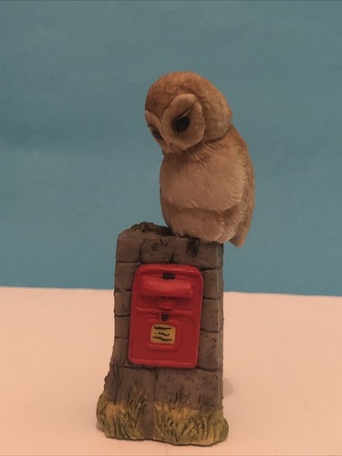 Tawny owl post box - on,