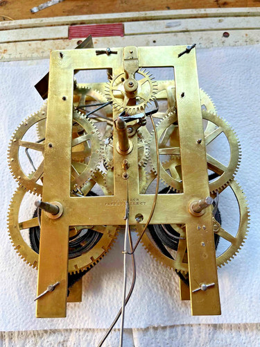 Antique welch wall clock - e.n,
