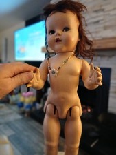 VINTAGE RETRO 1950’s PEDIGREE HARD PLASTIC WALKER DOLL TOY DRESS EYE CLOSE VGC