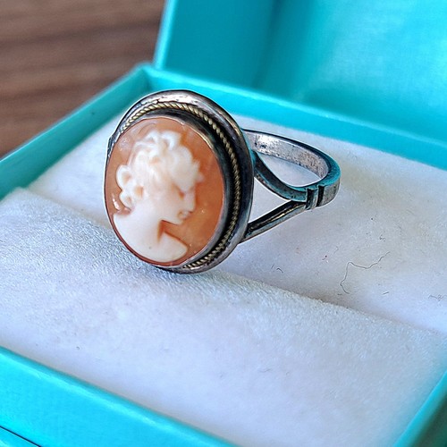 Antique cameo natural carved - cameo,