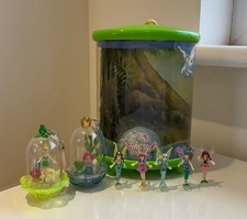 Disney Famosa Playglobes - Tinkerbell fairies set & Princess Ariel globe figures