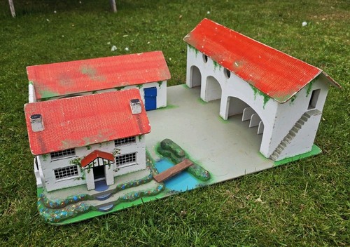 Vintage toy farmhouse farm - toy, farmhouse,