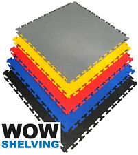Heavy Duty Solid PVC Interlocking Garage Floor Tiles | 500 x 500mm | Colours
