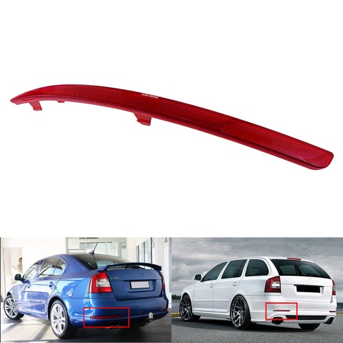 Left rear bumper - rear, reflector