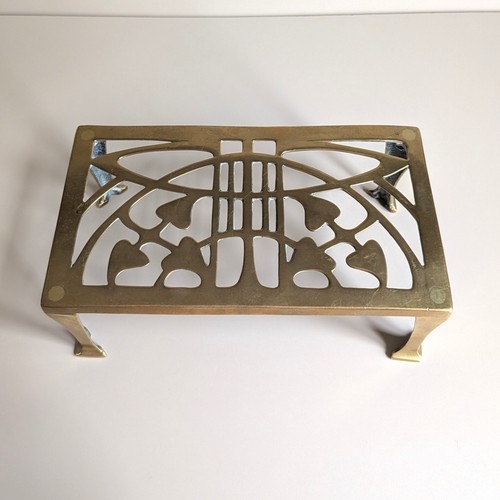 Arts crafts brass trivet - arts,
