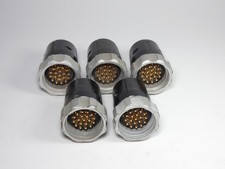 *Lot of 5* Socapex SL-FMD-419AR Circular Connector Cable Mount Plug Male 19-P...