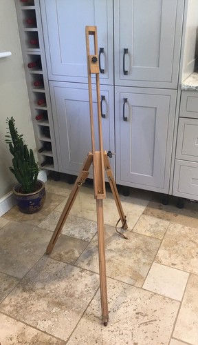 Vintage wooden floor - wooden, easel