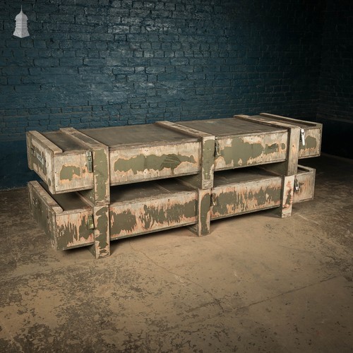 Military shipping crates - military, pair