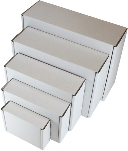 White shipping boxes postal - white,