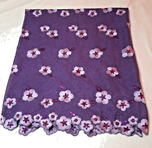Purple sheer fabric 80 - purple,