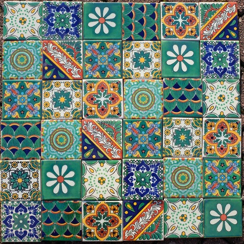 Mexican tiles botanist mix - tiles,