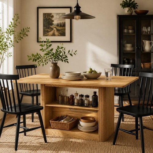 Dining table with storage - 63",