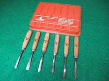 Set of 6 Mifer Wood Carving