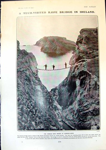 Old rope bridge - bridge, rede