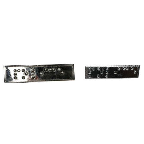 Police metal braille bar - , for