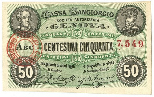 Cents fiduciary note - 50,