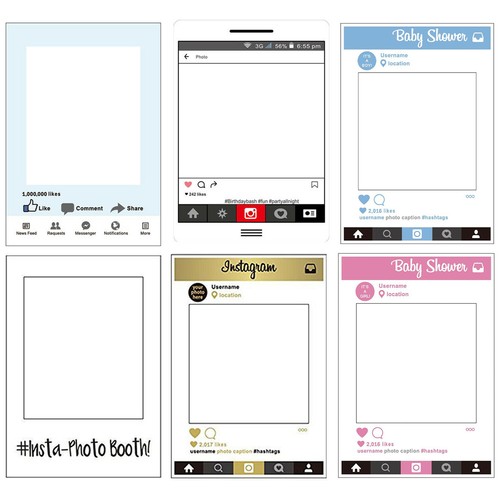 Photo booth props - props, blank
