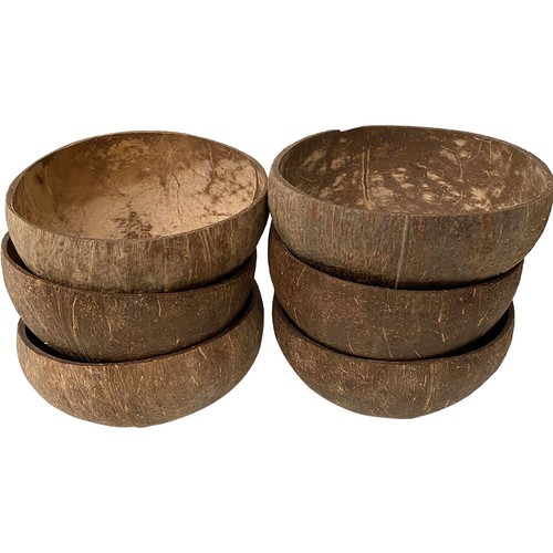 Coconut bowl natural textured - coconut,