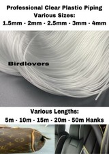 CLEAR ROUND PLASTIC PIPING