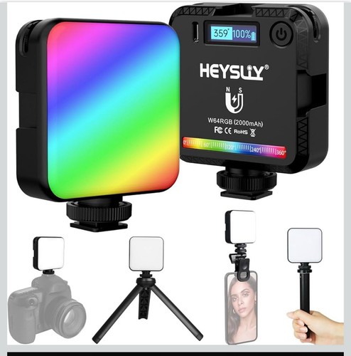 Magnetic rgb video light - rgb,