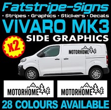 to fit VAUXHALL VIVARO MK3 VAN MOTORHOME VINYL GRAPHICS STICKERS DECALS CAMPER