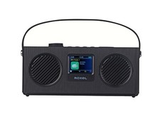 Roxel DAB+ Digital & FM Radio Portable Wireless Speaker Alarm Clock - Black