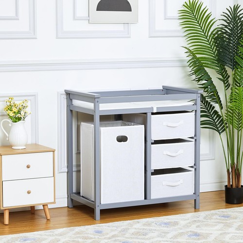 Wooden baby changing table - baby,