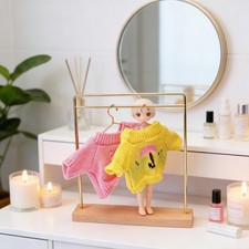 Doll Garment Rack Girl Mini