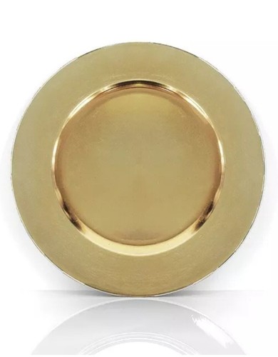 Gold mirror charger - 12,