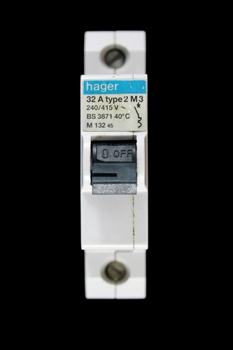 Hager amp type m3 mcb - 32,