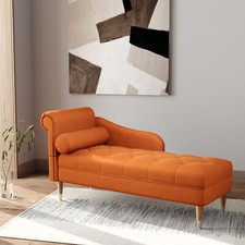 Deluxe Velvet Chaise Lounge