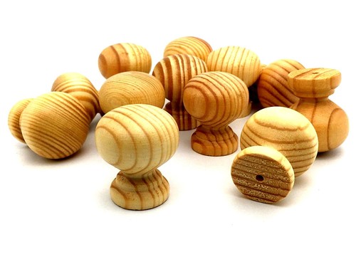 Pine knobs 30mm deluxe wooden - knobs,