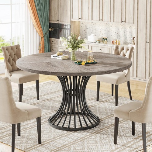 120cm round solid wood - 120cm,
