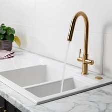 Clearwater Topaz Brushed Brass
