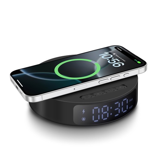 Digital alarm clock with - digital,