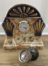Vintage Large Art Deco Ceramic Mantel Clock (Project)
